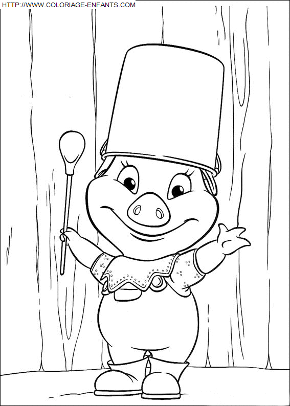 coloriage Heros Piggly