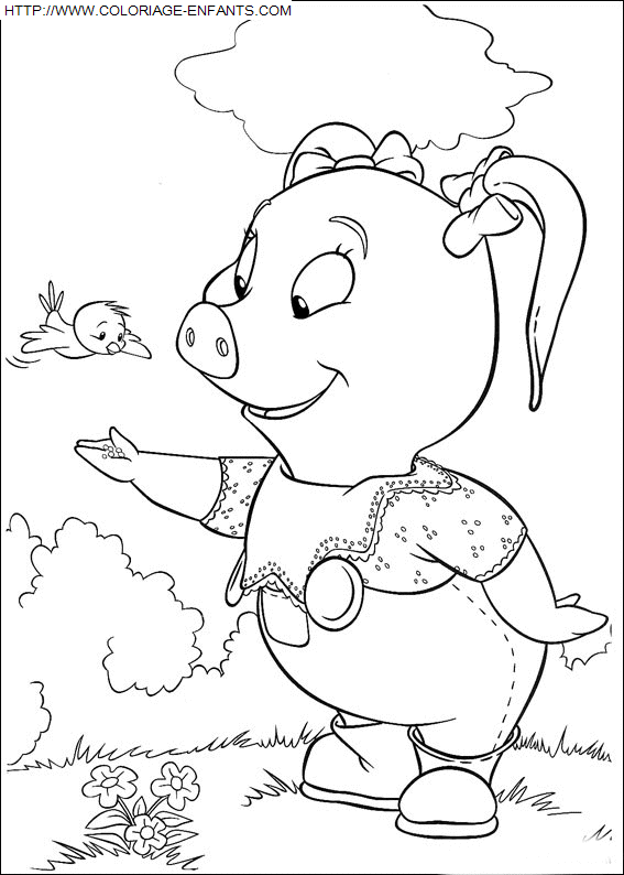 coloriage Heros Piggly