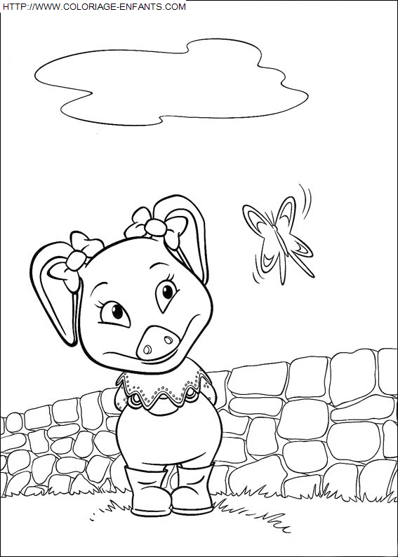 coloriage Heros Piggly