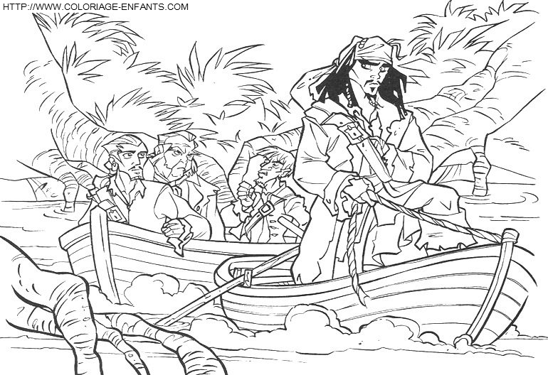 coloriage pirates des caraibes