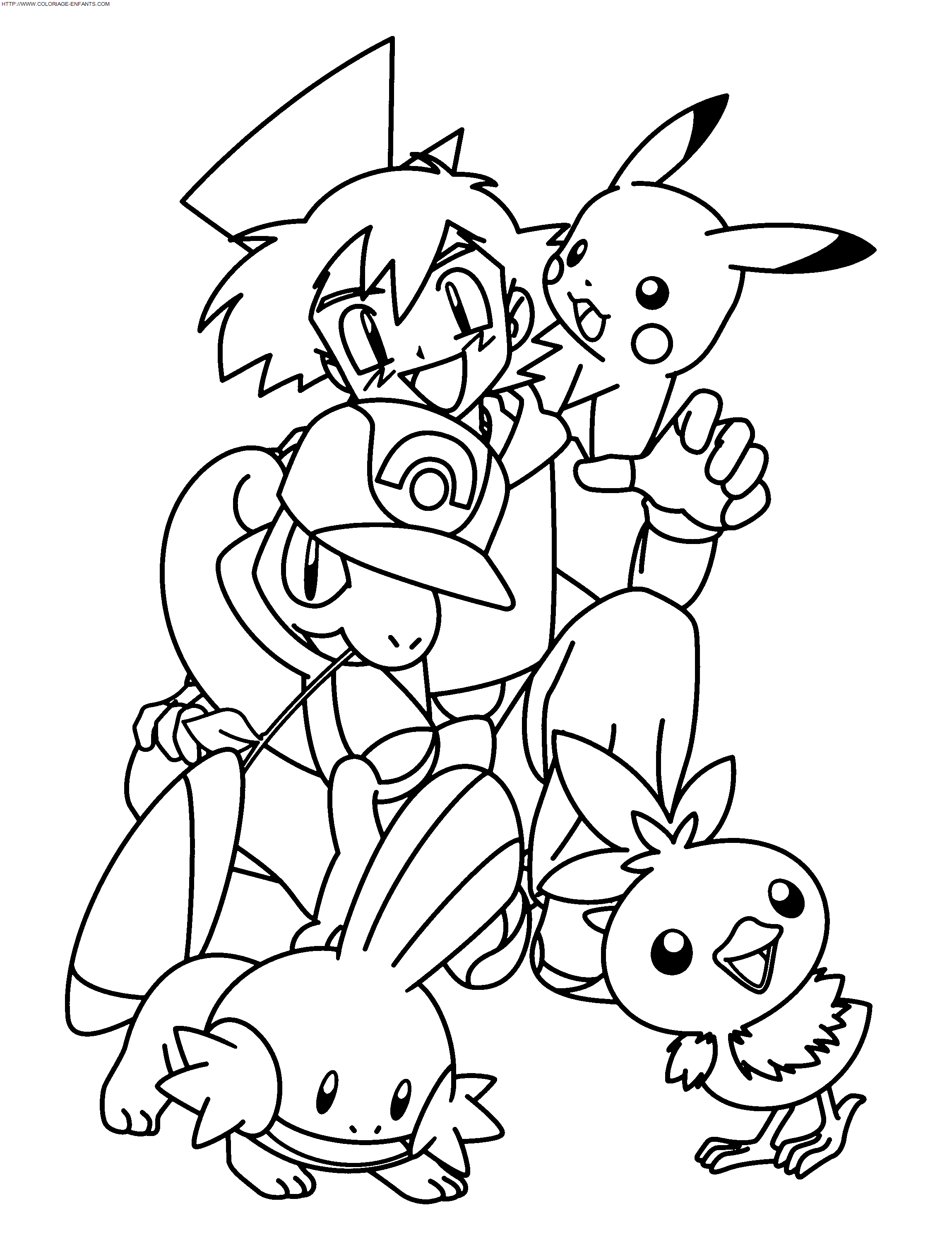 coloriage Heros Pokemon