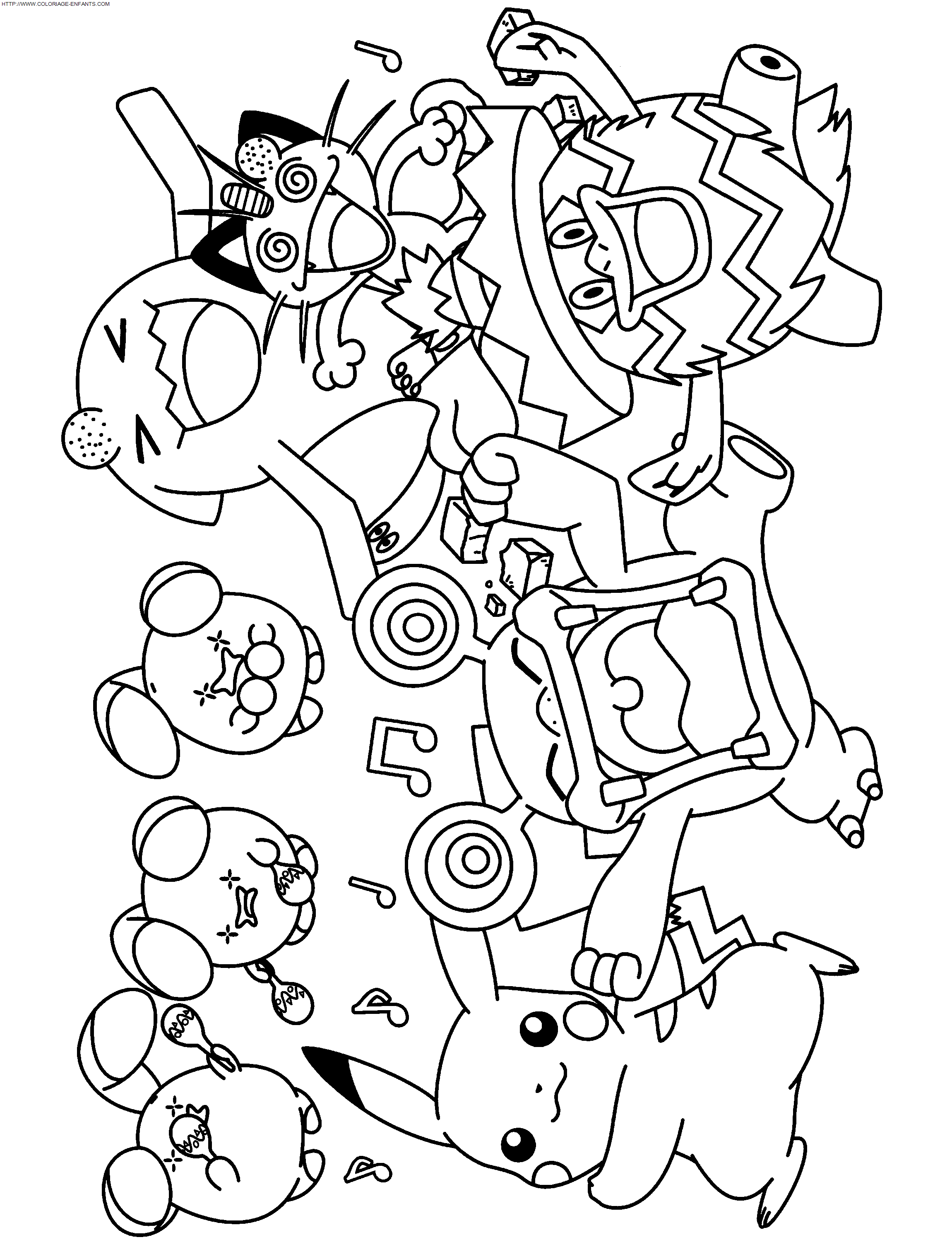 coloriage Heros Pokemon