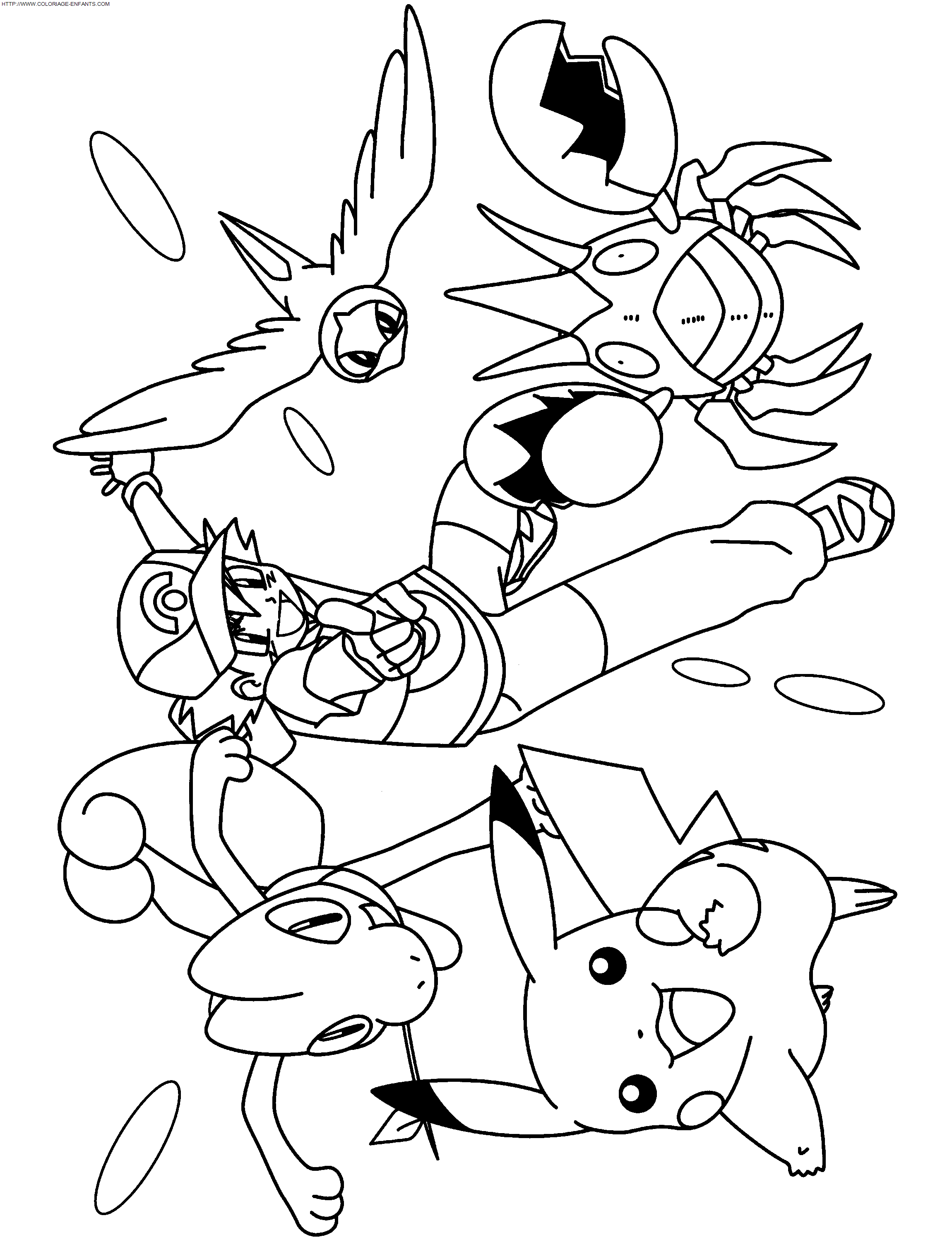 coloriage Heros Pokemon