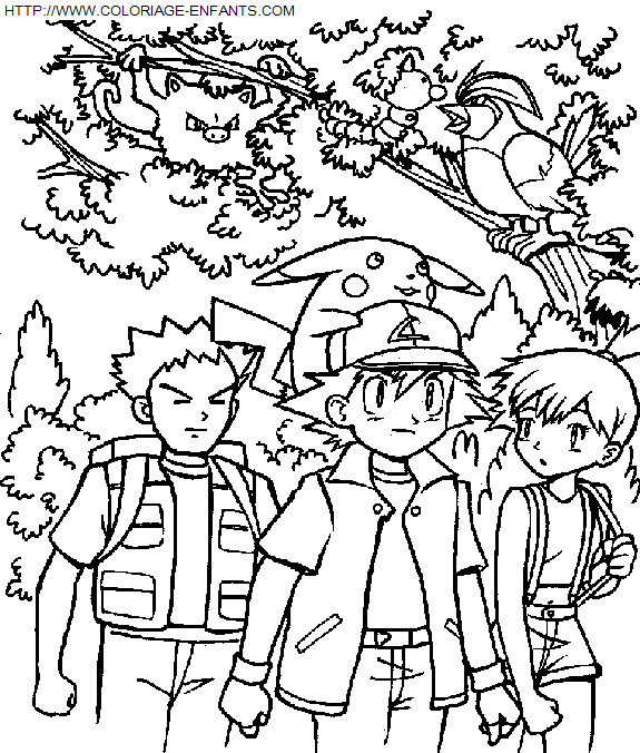 coloriage Heros Pokemon