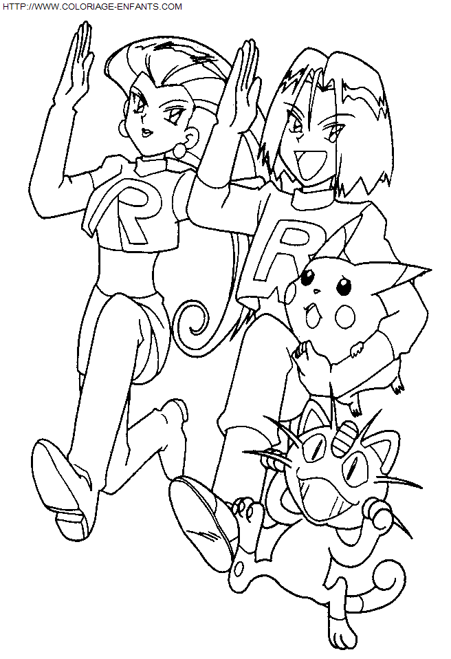 coloriage Heros Pokemon