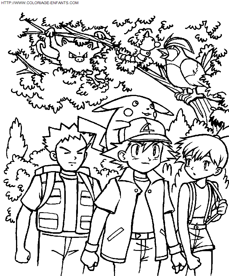 coloriage Heros Pokemon