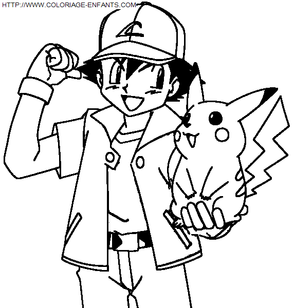 coloriage Heros Pokemon