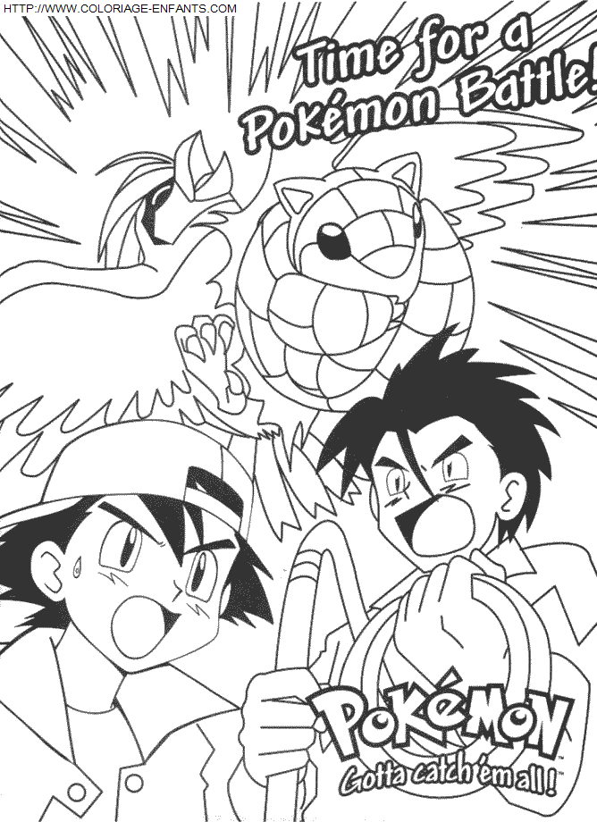 coloriage Heros Pokemon