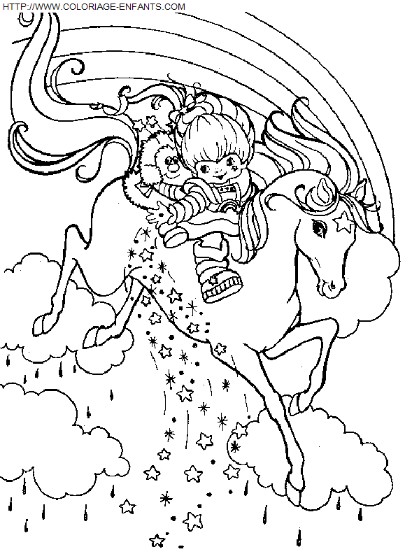 coloriage Heros Rainbow Bright