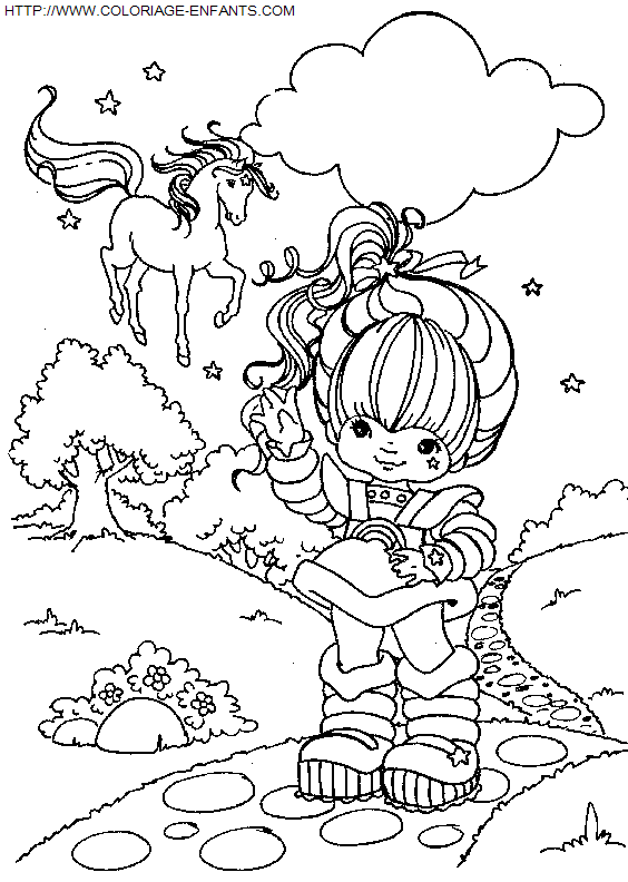 coloriage Heros Rainbow Bright