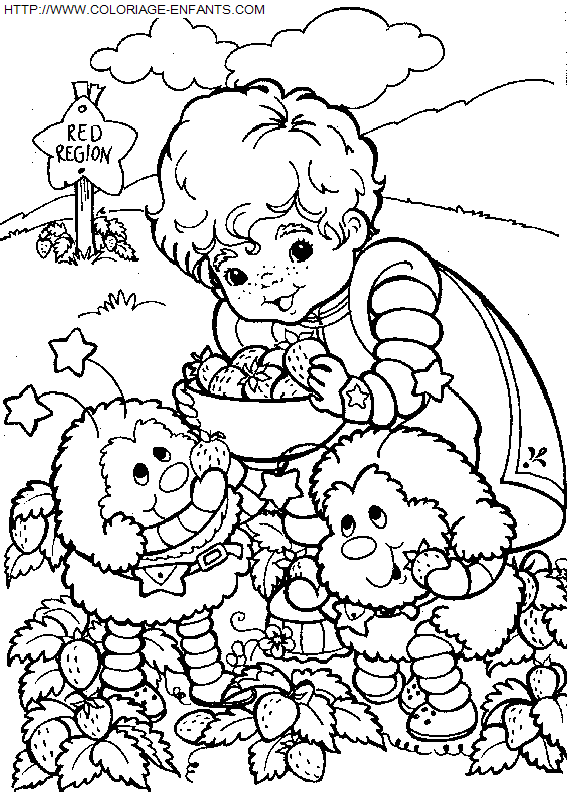 coloriage Heros Rainbow Bright