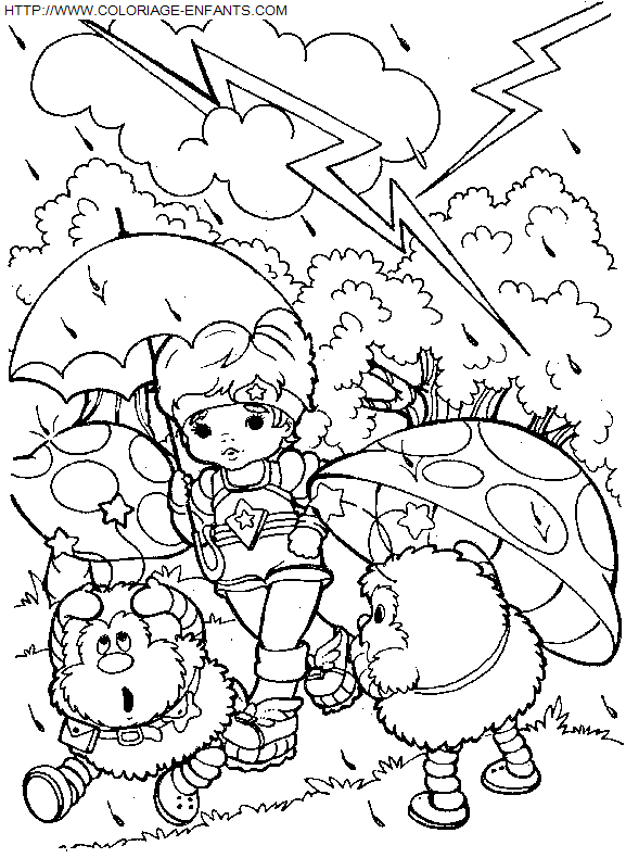 coloriage Heros Rainbow Bright