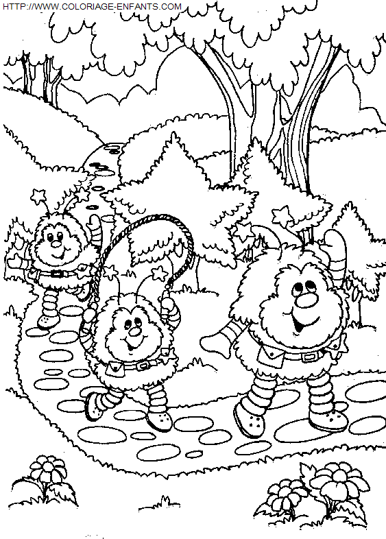 coloriage Heros Rainbow Bright