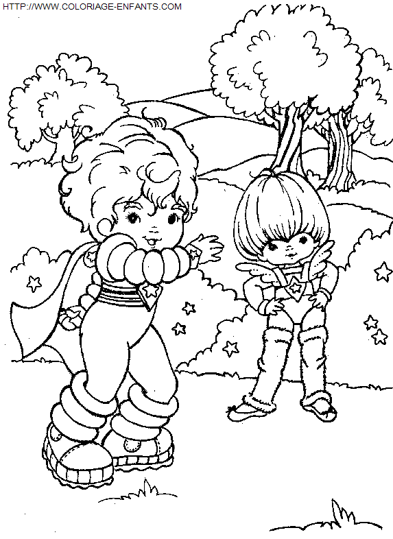 coloriage Heros Rainbow Bright