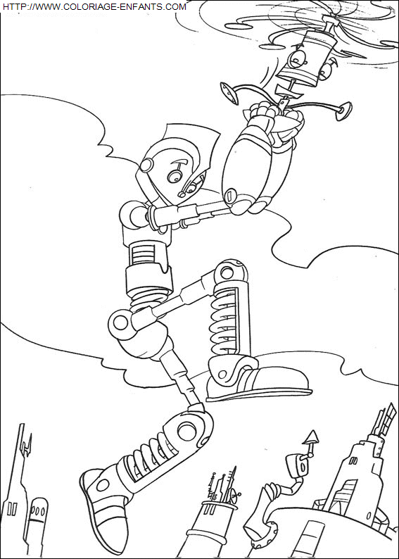 coloriage Heros Robots