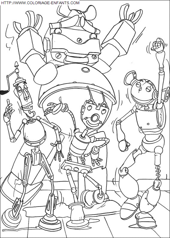 coloriage Heros Robots