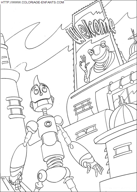 coloriage Heros Robots