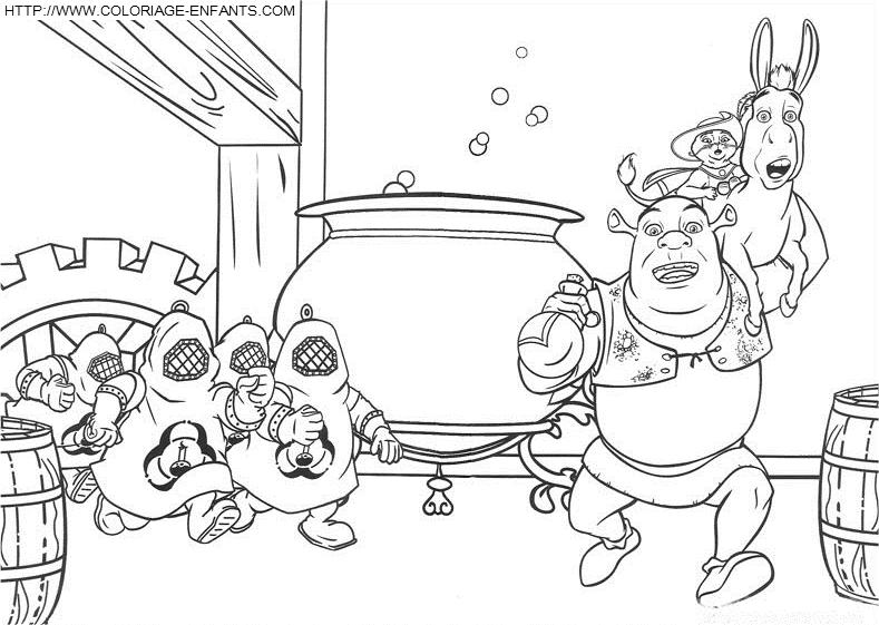 coloriage shrek