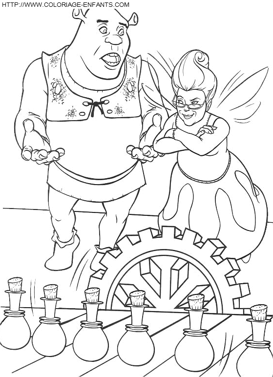 coloriage shrek