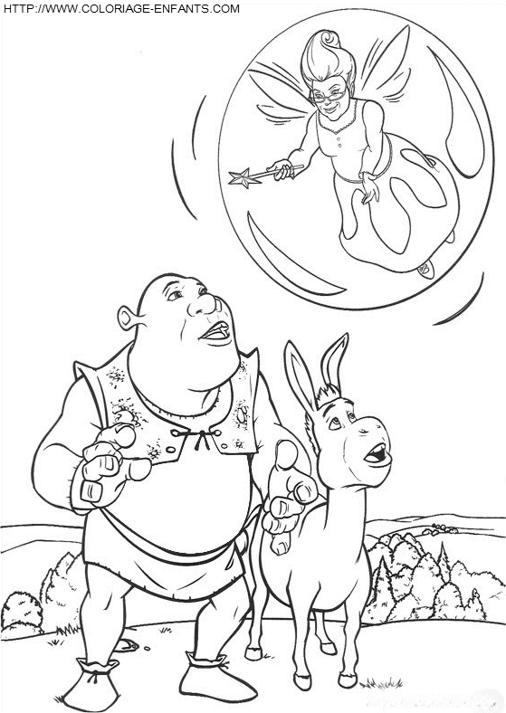 coloriage shrek