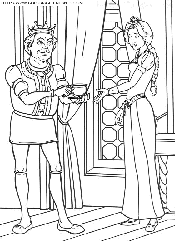 coloriage shrek