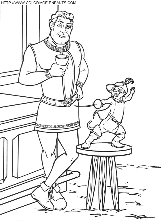 coloriage shrek