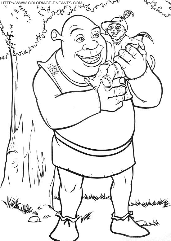 coloriage shrek