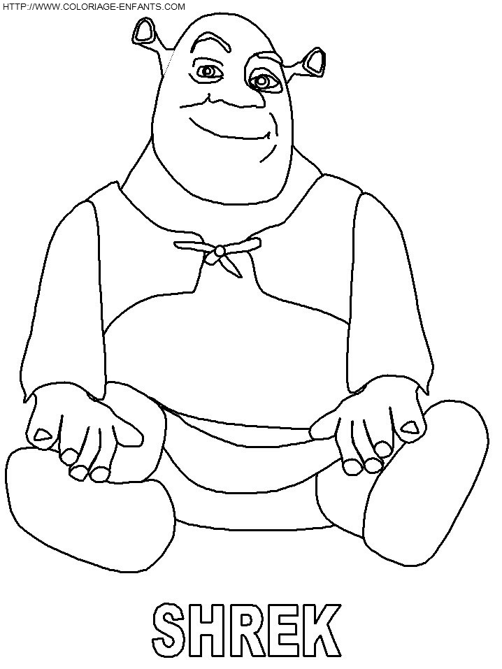 coloriage shrek