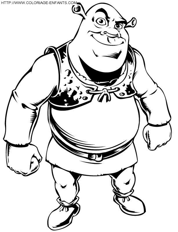 coloriage shrek