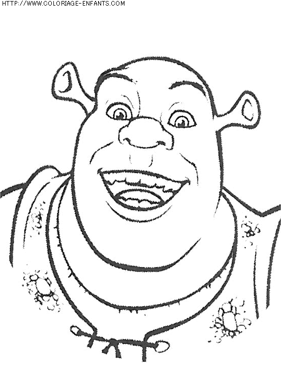 coloriage heros shrek 2