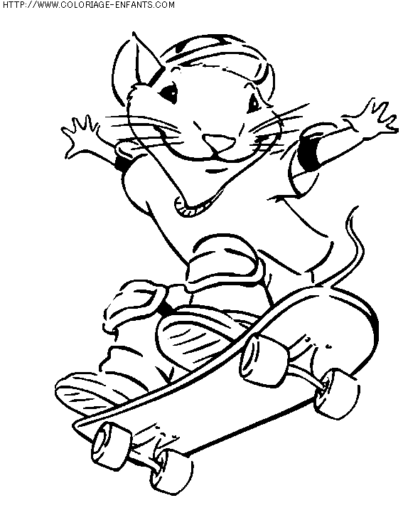 coloriage heros stuart little