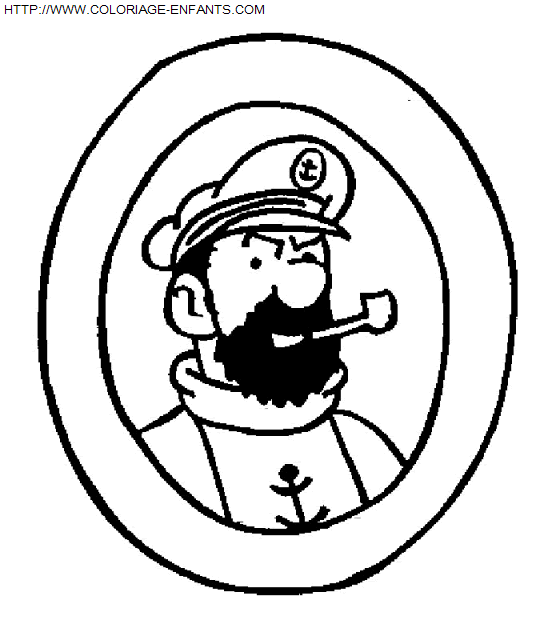 coloriage Heros Tintin