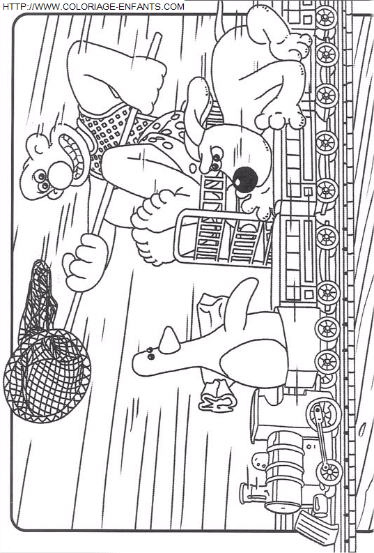 coloriage Heros Wallace Et Gromit