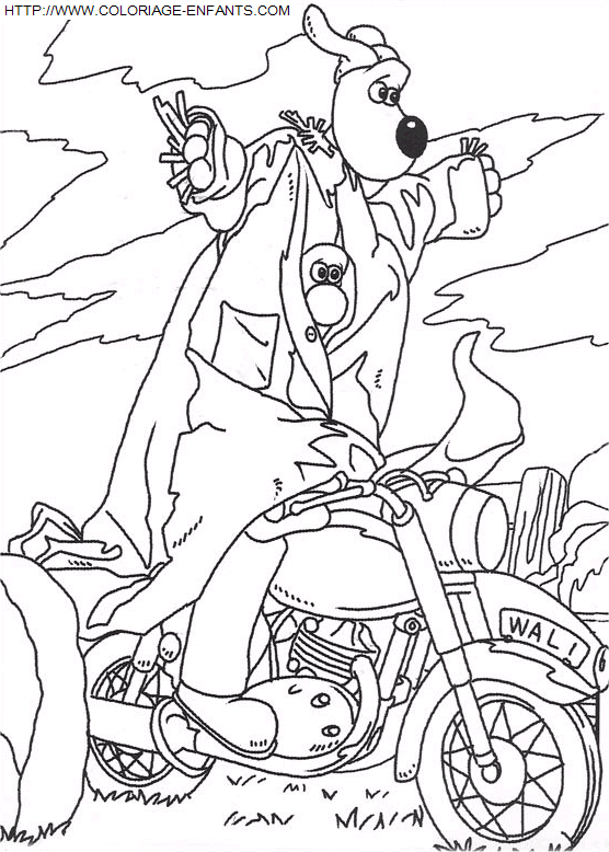 coloriage Heros Wallace Et Gromit