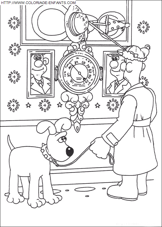 coloriage Heros Wallace Et Gromit