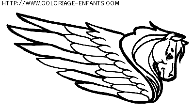 coloriage histoire licornes