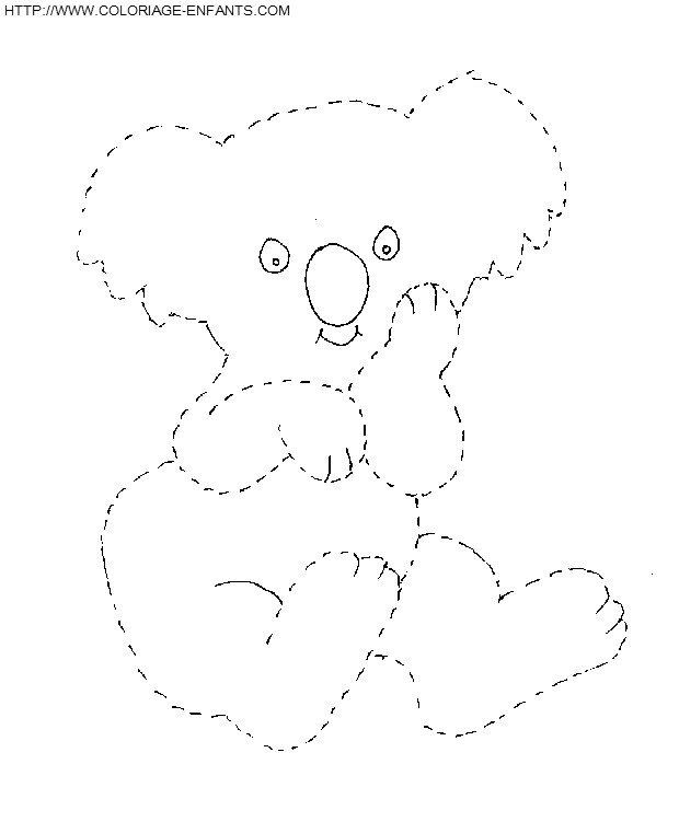 coloriage koalas