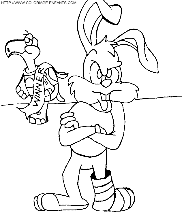 coloriage lapins