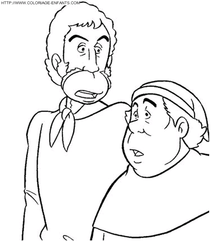 coloriage les cites dor sancho et pedro