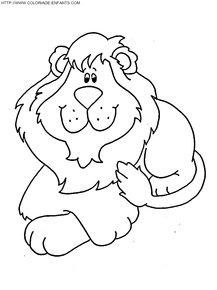 coloriage lions