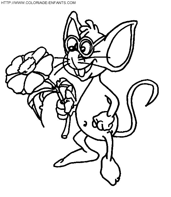 coloriage maya abeille rat