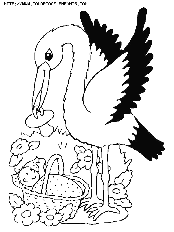 coloriage naissance