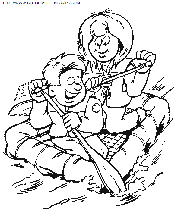 coloriage Nature Scouts