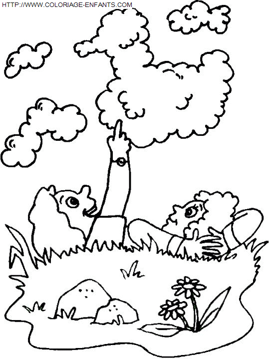 coloriage Nature Vacances