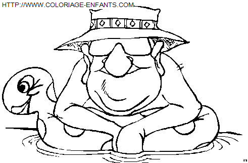 coloriage Nature Vacances