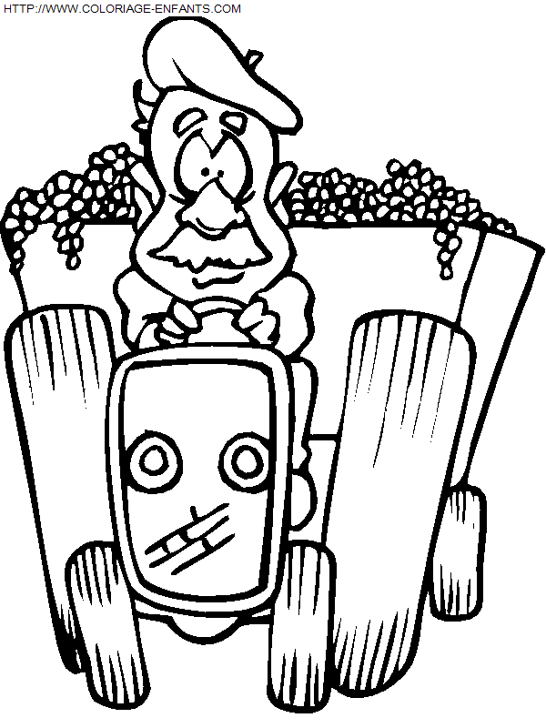 coloriage Nature Vendanges