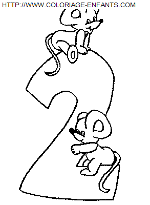 coloriage Nombres Chiffres