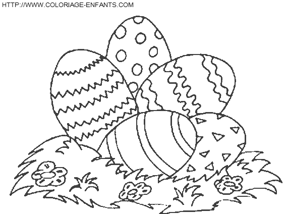 coloriage paques des oeufs a decorer