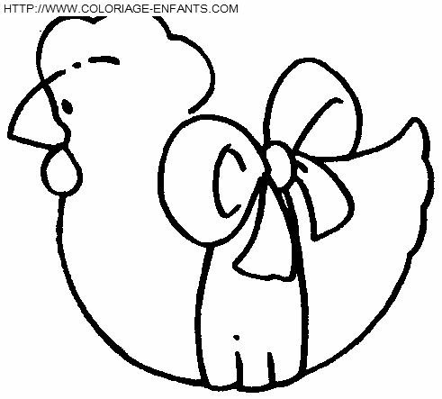 coloriage paques une oeuf de chocolat