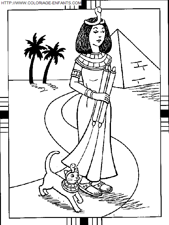 coloriage Pays Egypte